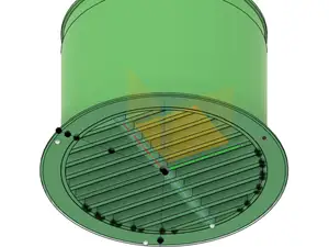 8 Inch Round HVAC Vent and Cover
