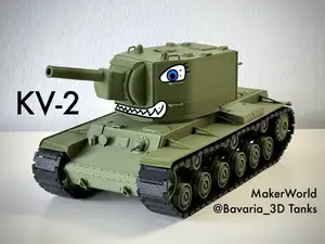 KV-2 Heavy Tank Movable Wheels & Cannon 1/35 Scale