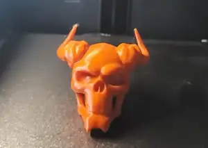 3D-Printed Human Skull demon devil devil