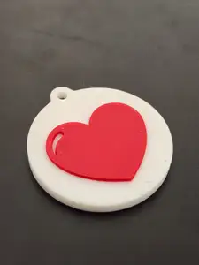 heart keychain nfc tag