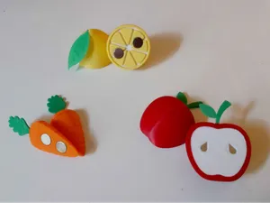 Fruits et Légumes aimantés ( Jouets et Frigo )