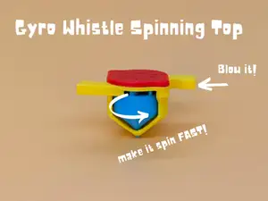 Gyro Whistle Spinning Top Desk Toy