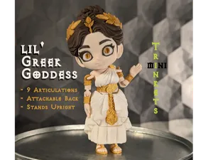 Flexi lil' Greek Goddess (Chibi Articulated Doll)