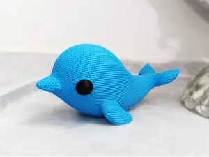 Beautiful Knitted Dolphin By PinkyWings