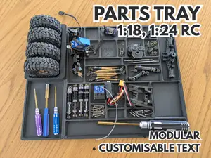 RC Parts Tray for 1:18 & 1:24 scale