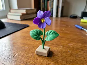 Violet Flower – Decorative Floral 3D Printing