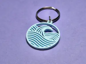 Ocean Wave Keychain Pendant