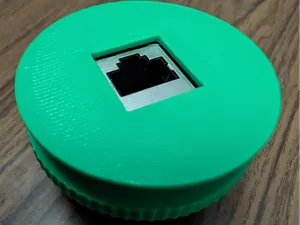 Threaded RJ45 Coupler Pass-Through / Grommet