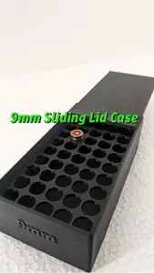 9mm Sliding Lid Ammo Case - 50 Rounds