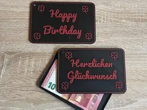 Gift Card Box Birthday /Money Card /Cash Card/slim