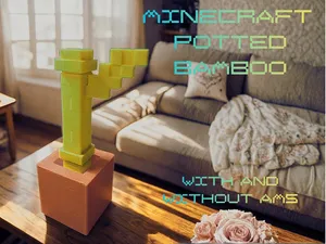 Potted Bamboo from Minecraft (AMS and no AMS)