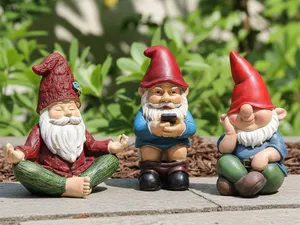 Enanos de jardín o maceta, gnomos para imprimir