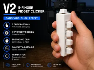 ORIGINAL 5 Finger Fidget Clicker V2
