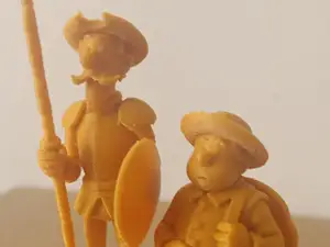 Don Quixote and Sancho Panza. (Needs supports)