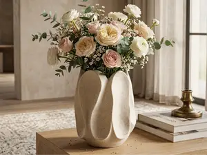 PebbleLoop Vase – Organic Decorative Flower Vase