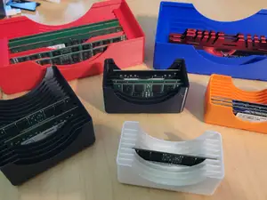 Gridfinity DIMM, SODIMM, M.2 storage trays.