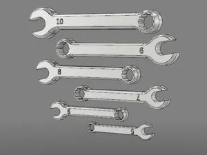Set Chiavi Inglesi Combinate 5 6 7 8 9 10 mm