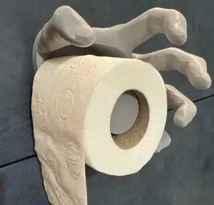 Halloween hand toilet paper holder