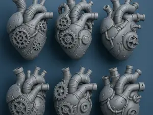 Steampunk Mechanical Heart Pack