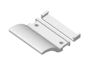 Balcony door handle
