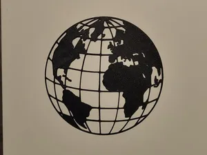 world map - wall decor