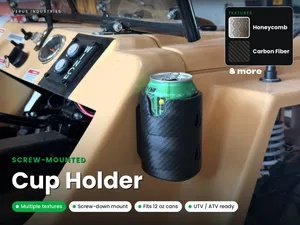 Screw Mounted Cup Holder 12oz