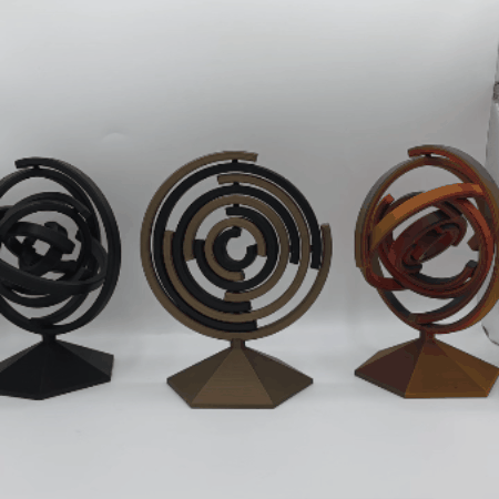 Kinetic Spiral Desk Sculpture – Fidget Desk Toy