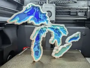 Great Lakes Depth Map