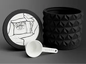 Protein Powder Container + Scoop