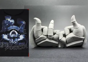 Space King Coagulators B-Positive "Blood" Hands
