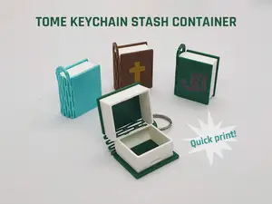 Tome Keychain Stash Container