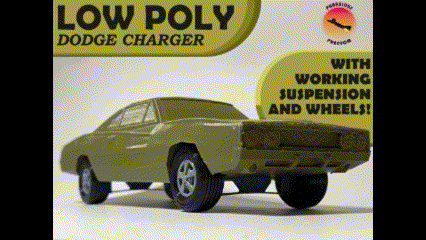 Low-Poly Dodge Charger 500 - Modular Cars