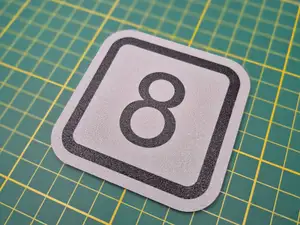 Square Number Plates, office & Door Signs 0-9