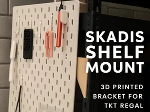 IKEA Skadis Mount for TKT Heavy-Duty Shelf (Toom)