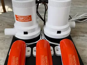 SEAFLO Dual Bilge Pump Skid w/ HighWater Alarm