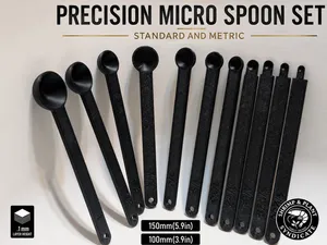 Precision Micro Spoons Metric & Standard Sizes