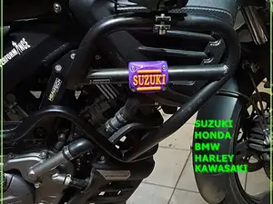 Motorcycle crash bar protector