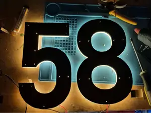 LED House Numbers 0-9 - V2 (19cm, 24cm, and 29cm)