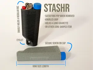 StashR bic lighter and cigarette or joint case