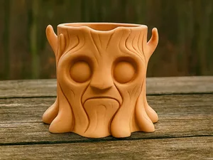Waldgeist Totem Magischer Druidentopf Tischabfall