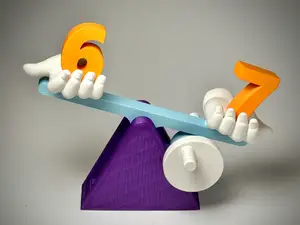 Six Seven (6 & 7) Crank Toy