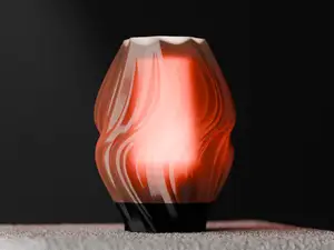 Beautiful Lamp with inner diffuser. Flame inspired