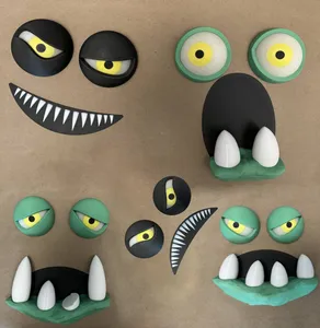 Monster faces wall pack