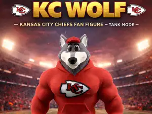KC Wolf – Kansas City Chiefs Fan Figure Tank Mode