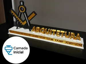 Placa Decorativa – Arquitetura