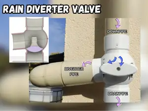 Rainwater Diverter Valve - 80mm Gutter Selector