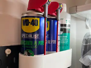 Porta Spray Ikea Skadis da parete officina e lab