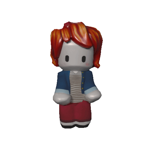 Mini Bacon Hair Girl Roblox Figura 3D de colección