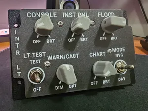 F/A 18C INTR LT panel (not to scale)