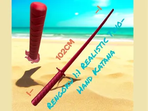 Rengoku Kyoujurou 1:1 Realistic Katana (one piece)